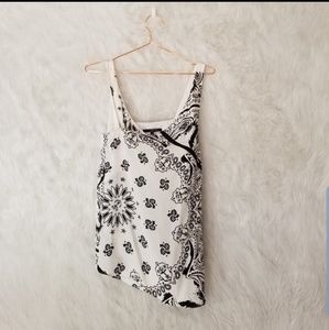 Tibi Mandela and Anchor Print Tank Top